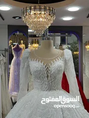  3 لصيادي الفرص الذهبية  فرصة ذهبية معرض جديد متكامل فساتين زفاف وسهرة وخطوبة