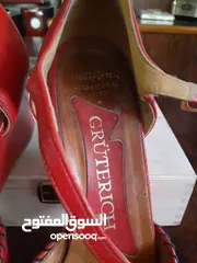  9 حذاء نسائي جلد طبيعي مقاس 41 صيني لون بيج (اف وايت)