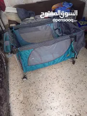  2 سرير اطفال متحرك داخلي وخرجي شغل رحل سفر جديد وكاله غير مستعمل