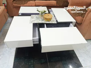  2 White color Sofa table