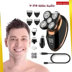  11 ماكينة  حلاقة 5 في 1 ضد الماء مزودة بشاشة VGR V-316 حلاقه ماكنه الحلاقة شعر الراس حلاقة اللحيه