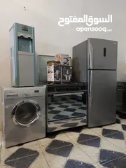  13 بكج عرسان مستعمل 7 قطع  ثلاجه 22قدم نوع ناشونال  غاز يونفيرسال ايطالي مجدد كامل 5 عيون غساله ناشونال