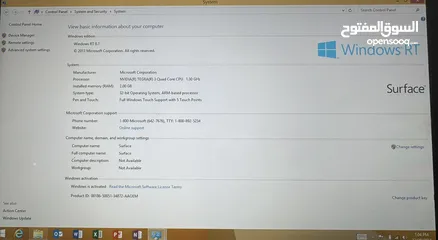  9 Windows Surface  RT. 8.1