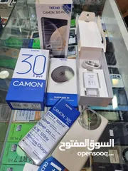  3 مستعمل ايام Kamon 30S pro رام 16 جيجا 256 أغراضة والكرتونه الأصلية مكفول بالشركة متوفر توصيل