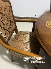 2 طاوله سفره 8 كراسي بحاله ممتازه جدااا
