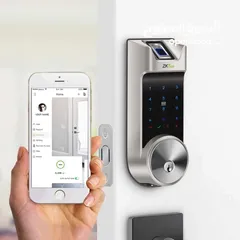  5 قفل ذكي  مناسب لجميع الابواب   Smart Lock  ZKTeco AL40B يعمل عن طريق البصمة