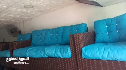  2 جلسات خارجي طقم راتان طقم حدائق طقم خارجي طقم ترس