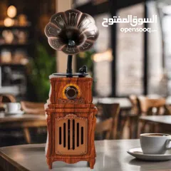  1 سبيكر راديو انتيك منظر جميل وصوت نقي جداً