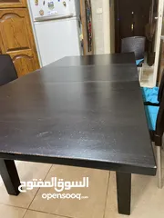  1 طاولة طعام إيكيا قابلة للتمديد – متينة وسعر لقطة