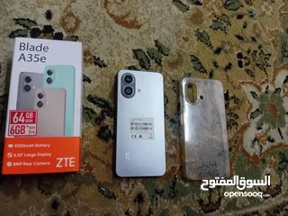  1 هاتف  ZTE    rom64gb  ram:6 ;4+2gb  camera:8mp  battery:5000mAh