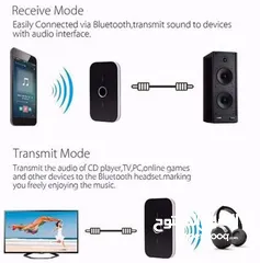  7 Bluetooth 5.0 Transmitter Receiver, 2-in-1 Wireless Audio Adapter