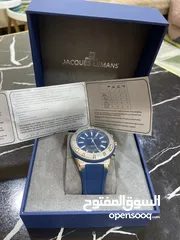  4 ساعة jacques lemans زرقاء