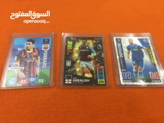  4 بطاقات رياضة رسمية panini and Topps
