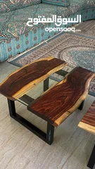  5 طاولات خشبيه