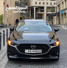  1 مازدا 3 فحص كامل بدون حوادث فل مع فتحة بالسقف موديل 2023 كفالة الوكيل وصيانة الوكيل محرك سكاي اكتـف