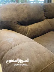  10 Nabuk Fabric Sofa Set (3 piece)