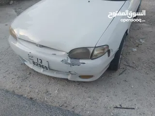  20 هونداي اكسنت اوتوماتيك موديل 1997 لون ابيض