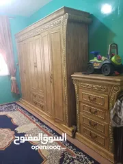  1 غرقه نوم ملكي شبه جديد  تتكون من تسع قطع مصري