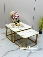  2 متوفرة ب 4 الوان مميزة  المقاسات: الكبيرة 70 * 70 سم الصغيرة 60*60 سم بكج طاولتين مربع