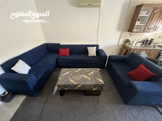  1 كنب أزرق جميل بسعر جميل