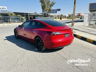  5 تسلا MODEL 3 موديل 2020  ستاندر بلس حرره خمري مميزه