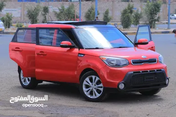  2 KIA SOUL  +2015  سيارة كيا سول بلس2015 لون المرغوب بانوراما بصمة شاشه رادار حساسات  فل كامل رقم واحد