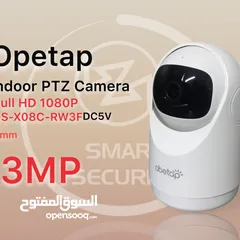 6 كاميرا opetap  ‏3MP full HD1080p  ‏indoor PTZ Camera  تعمل بالذكاء الاصطناعي