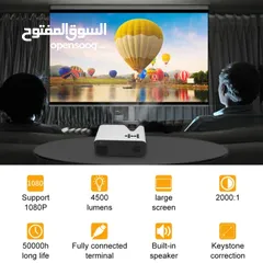  3 اكتشف تجربة مشاهدة مدهشة مع البروجيكتور الجديد استمتع بعرض أفلامك المفضلة وألعابك بجودة عالية