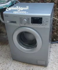  1 غسالة يابانية ماركة شارب 7 كيلو شبه جديدة توفير طاقة AAA+ لون سلفر