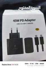  6 شاحن سامسونج 45W وكفرات A56 عدد2