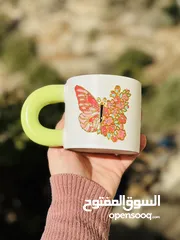  1 مجات هاند ميد مرسومة يدوياً بسعر 15شيقل