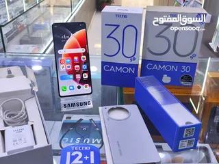  7 حبه عن الجديده CAMON 30 5G جيجا 512 رام 24 معه كامل اغراضو وسماعه الاصلية متوفر توصيل