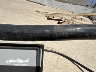  2 كيبلات كهرباء عدد 2  3 فاز  الألمنيوم 50 متر  نحاس 15 متر
