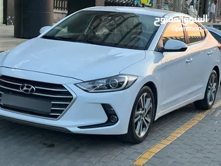  2 هونداي افانتي AD بحالة الوكالة موديل 2018  لون ابيض فحص كامل مالك اول من المنطقه الحرة/ كراسي جلد