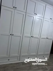  8 خزائن ملابس خشب لامنيت 18م الون حسب الطلب جميع المقاسات مع إمكانية تغير نوع الخشب كفاله 5سنوات على ا