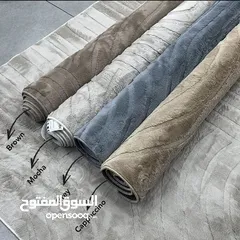  2 سجاد شتوي حفر فرو الأرنب  ثقيل غير قابل للانزلاق  فخامة ناعمة بتكمّل شتاءك