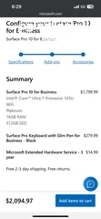  5 Microsoft Surface Pro 10 for Business