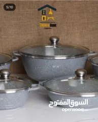  4 طناجر جرانيت تقيل بسعر العرض طقم كامل