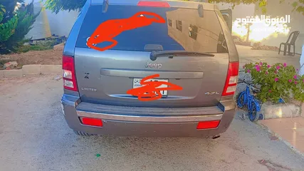  9 جيب شيروكي ليمتد للبيع موديل 2007 فحص جيد خلفي قصعات امامي ماتور 4700cc  منتهي ترخيص صحتها كويسه