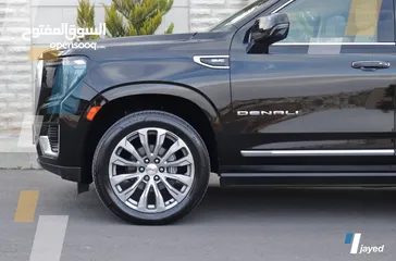  19 GMC Yukon Denali 2022 جي ام سي يوكن دينالي للبيع بحالة الوكالة تحت الكفالة2027