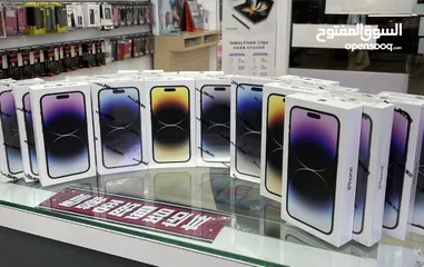  4 iPhone 14 pro max 256GB جديد كفالة شرق اوسط