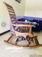  2 Wooden relaxing chair