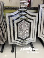  3 طقم صواني صدف
