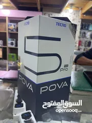  2 مستعمل ايام بالكرتونة pova 5 pro 5G  رام 16 جيجا  256 مكفول متوفر توصيل