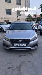  1 هونداي سوناتا هايبرد موديل 2016 فحص كامل للبيع بالتقسيط بدفعه 2500 دينار والباقي اقساط شهريه