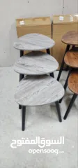  4 طقم من 3 طاولات متداخلة بتصاميم هندسية أنيقة تناسب كل ديكور، سواء مودرن أو كلاسيك