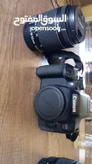  1 كاميرا كانون 750D مع عدسه إضافية 70-300