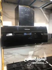  4 شفاطات مطبخ شفاط الشبح الذكي الأنيق الحديث سيكوريت أسود يعمل بالإشارة أو متحدث حرق سعر (90)د فقط