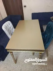  2 طاولة سفرة بحالة الجديد ة 6 كراسي