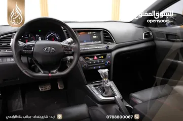  6 هونداي افانتي رياضية  تيربو 2018 فحص كامل بدون ملاحظات اعلى صنف مع فتحه